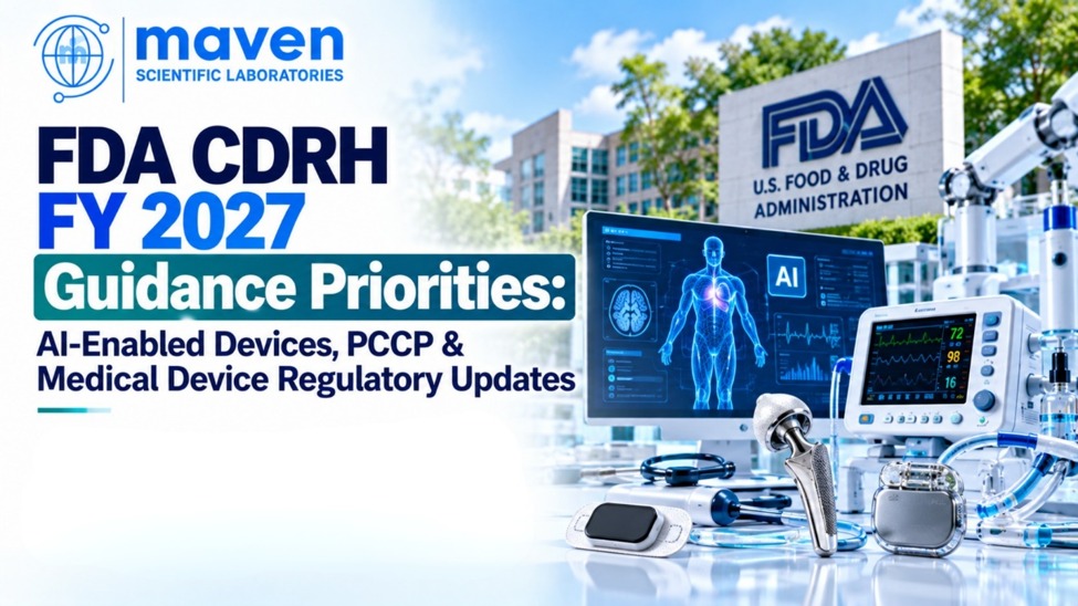 FDA CDRH FY 2027 Guidance Priorities: AI-Enabled Devices, PCCP & Medical Device Regulatory Updates