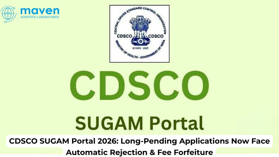 CDSCO SUGAM Portal 2026: Long-Pending Applications Now Face Automatic Rejection & Fee Forfeiture