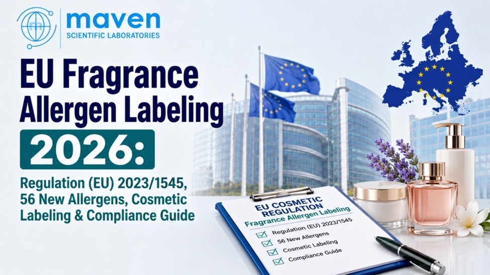 EU Fragrance Allergen Labeling 2026: Regulation (EU) 2023/1545, 56 New Allergens, Cosmetic Labeling & Compliance Guide